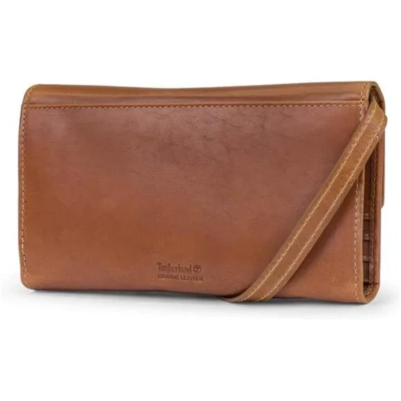 RFID Leather Wallet Phone Bag with Detachable Crossbody Strap - Picture 3 of 4